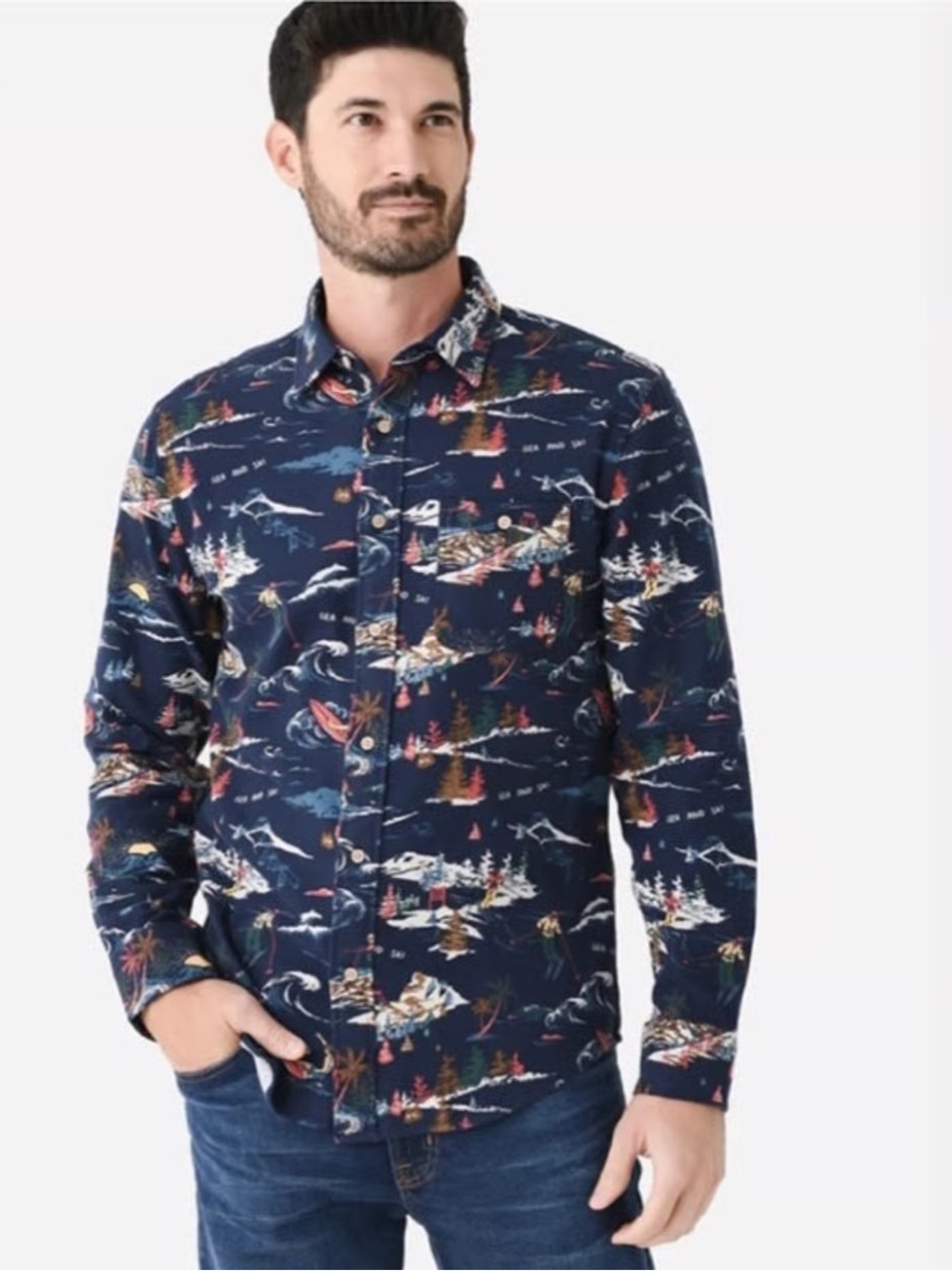 NWT Faherty Sea and Ski Flannel